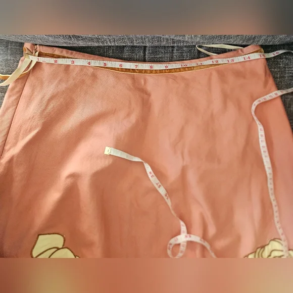 Gorgeous Vintage Beaded Pink Flower Skirt. Large. - Picture 6 of 8